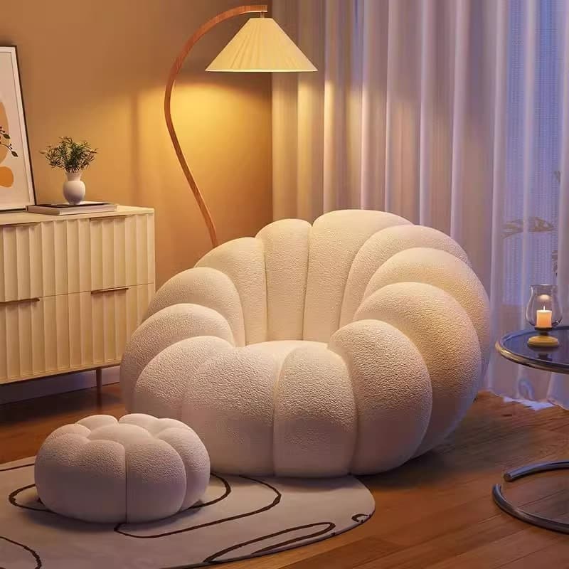 ソファクッション ふわもこ花びらクッション