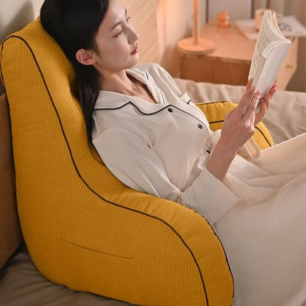 ソファクッション 三角背もたれ読書クッション