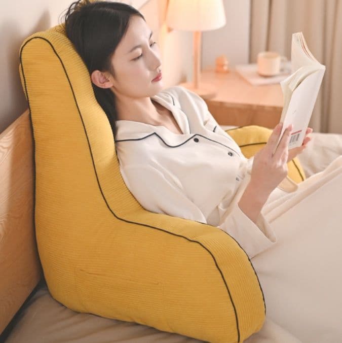 ソファクッション 三角背もたれ読書クッション
