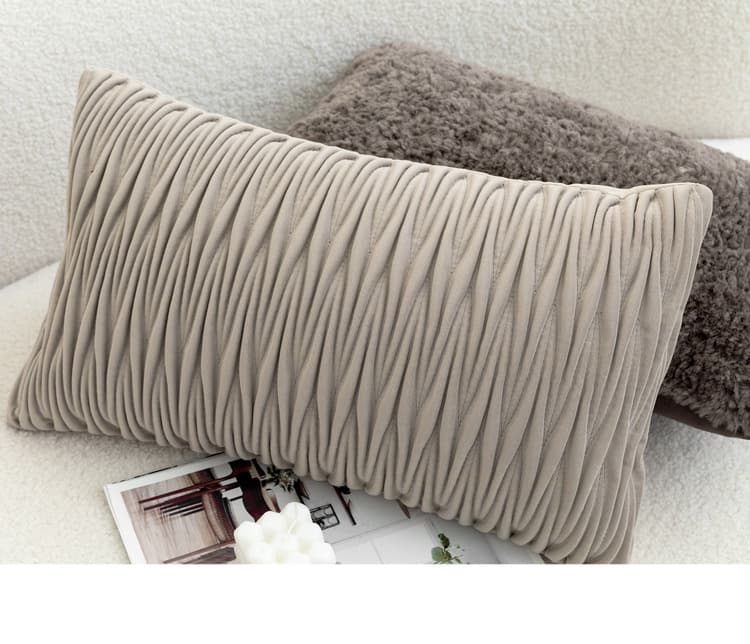 プリーツウェーブソファクッション