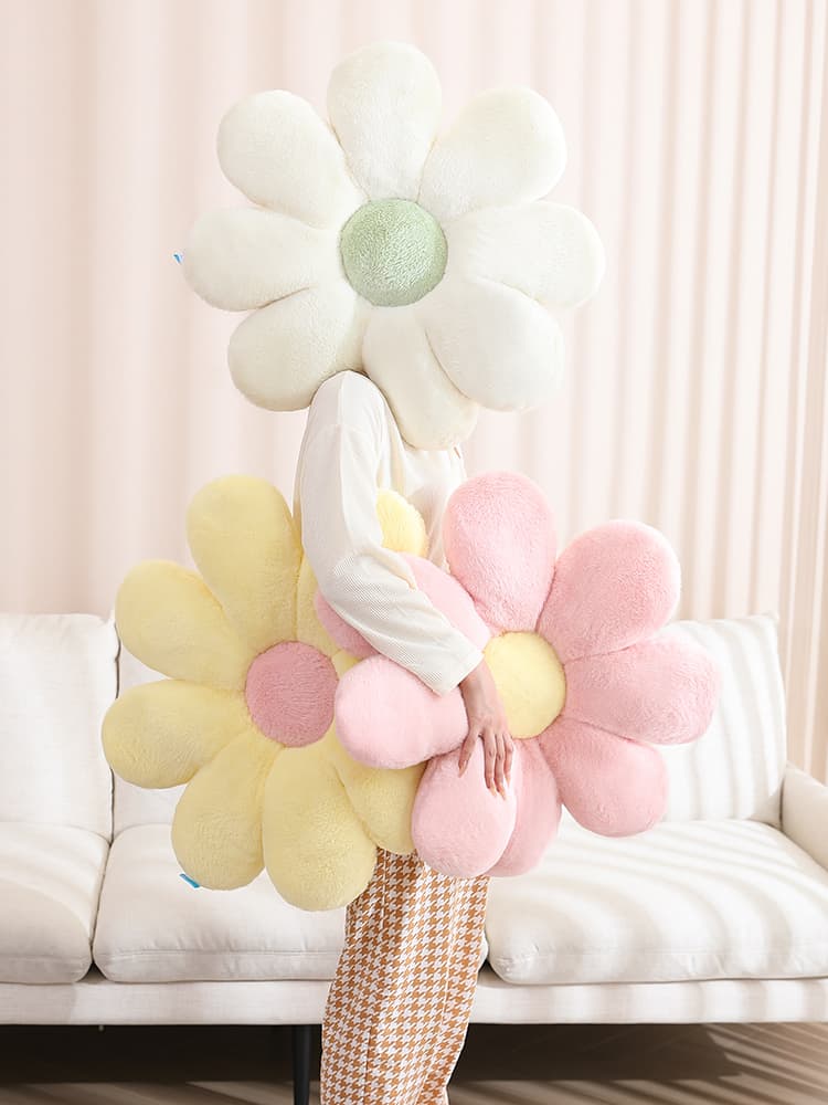 ソファクッション ふわもこ花びらクッション