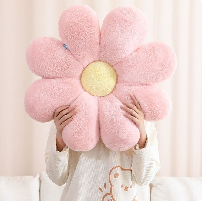 ソファクッション ふわもこ花びらクッション
