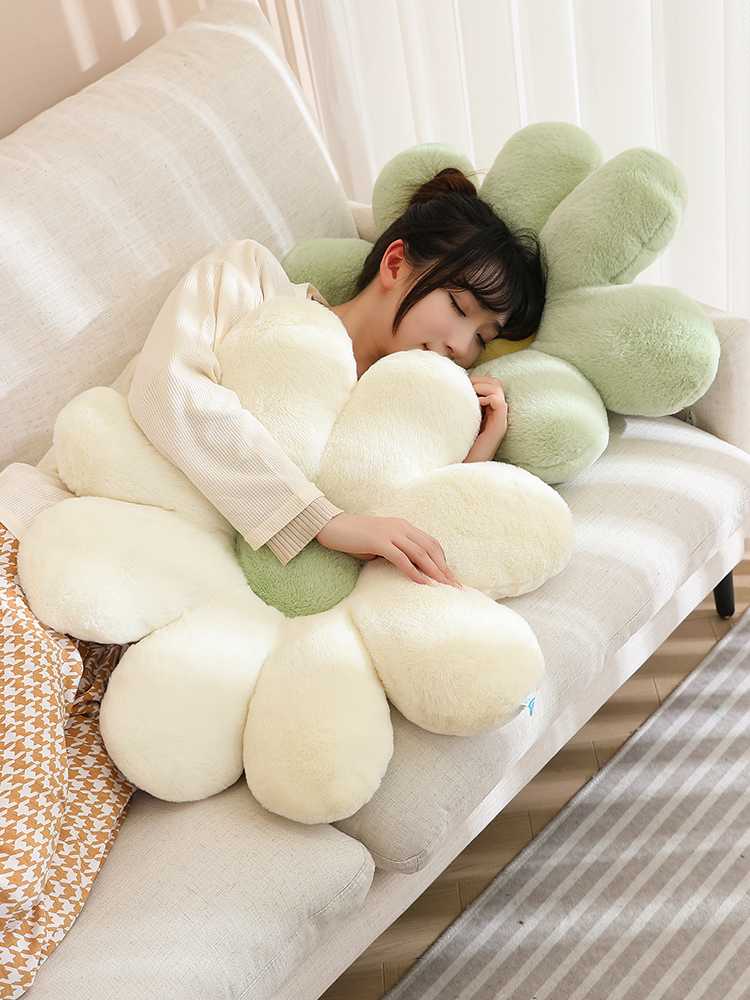 ソファクッション ふわもこ花びらクッション