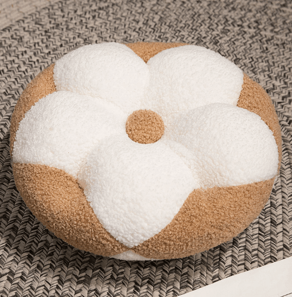 ソファクッション お花モチーフのふわふわクッション