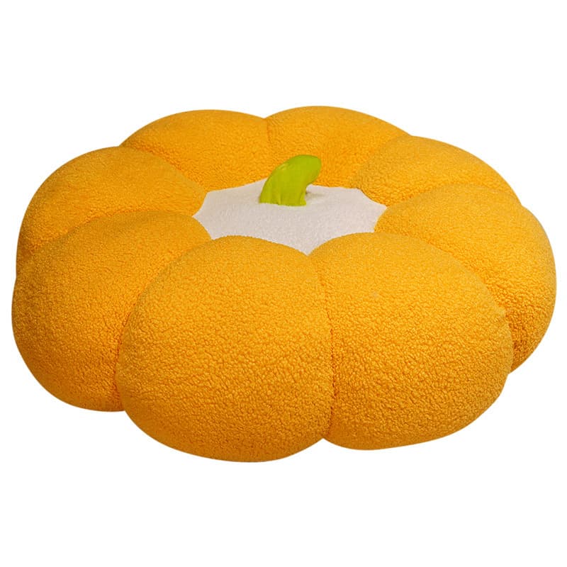 ソファクッション かぼちゃ型ふわふわもこもこ座布団