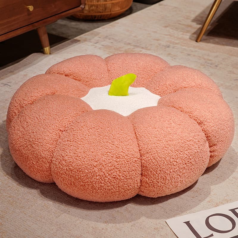 ソファクッション かぼちゃ型ふわふわもこもこ座布団